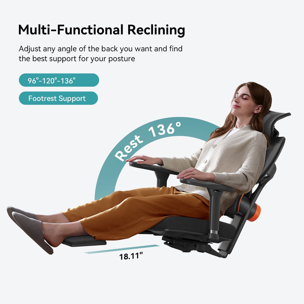 Newtral NT002 Ergonomic Chair with Laptop Tray for Home Office & Gaming