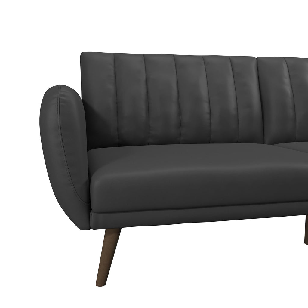 Novogratz Brittany Futon, Blue Linen