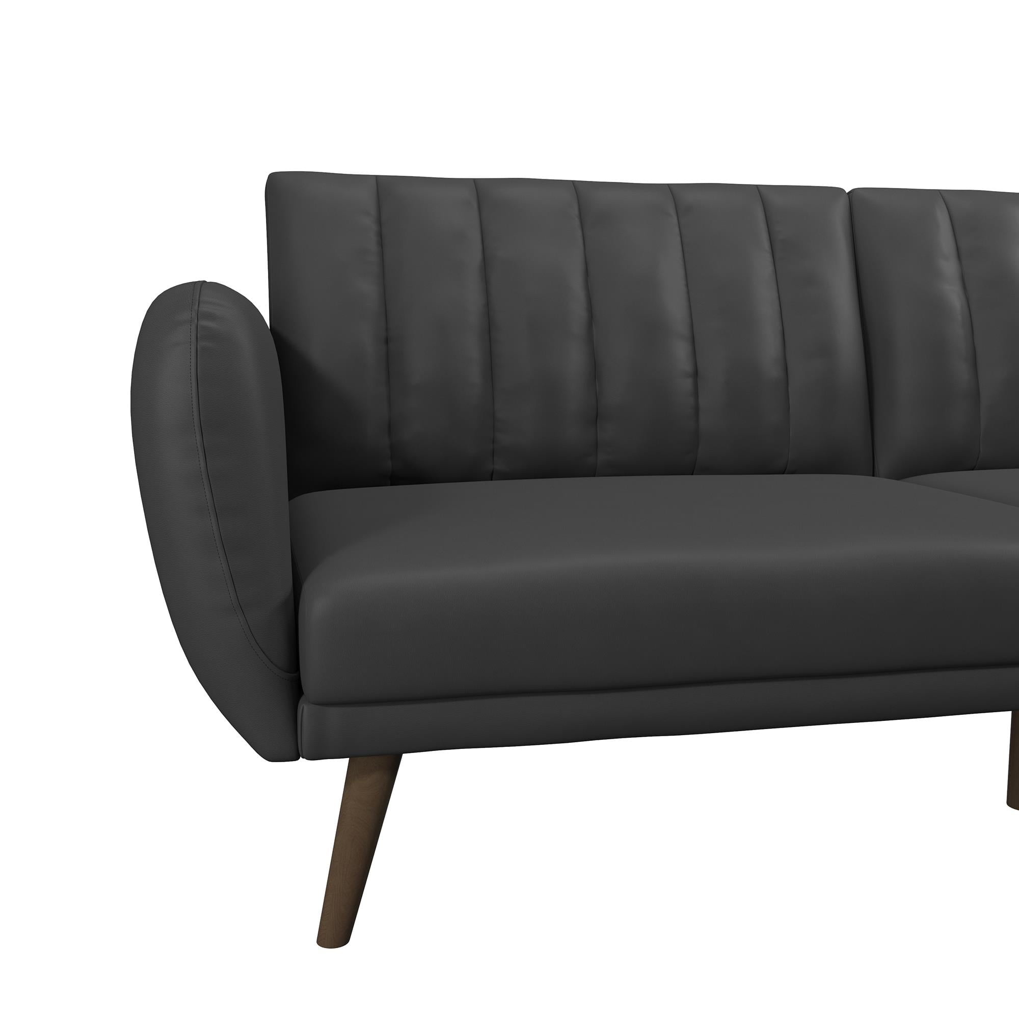 Novogratz Brittany Futon, Blue Linen