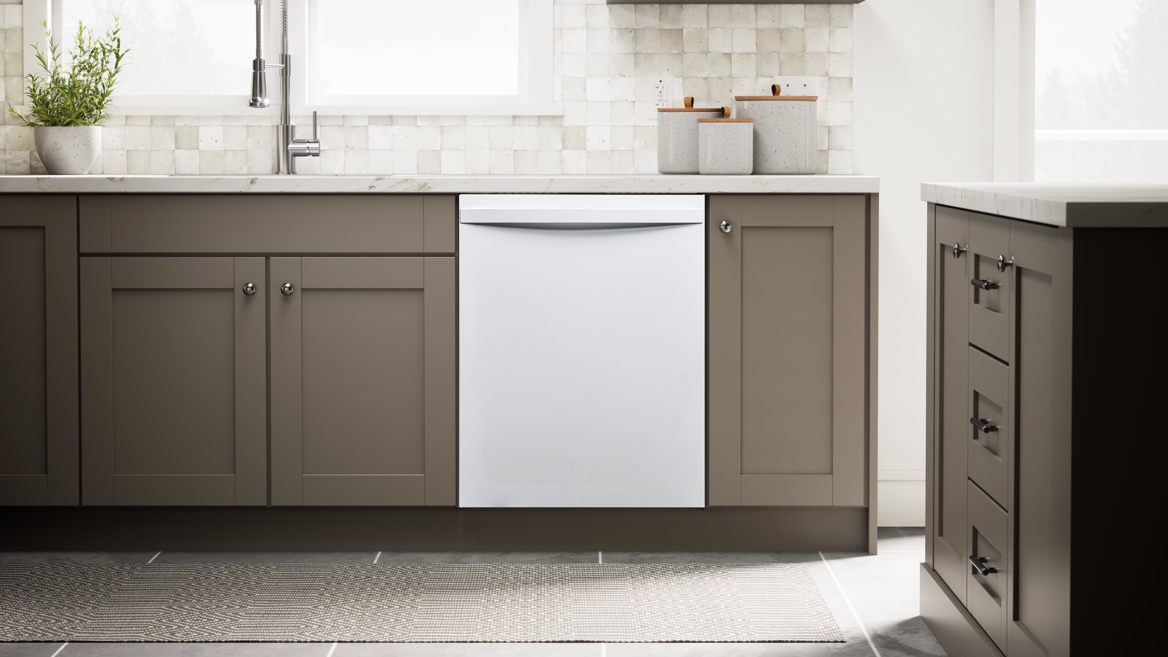 Kenmore 24” Built-In-Dishwasher w/ 3rd Rack & Turbo Dry with Bar Handle, Black