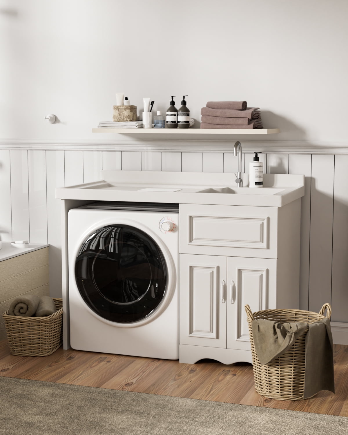TABU 2.6 cu ft Portable Dryer for Clothes, 8.8 lbs Compact Dryer, Electric Dryer for Apartment,White