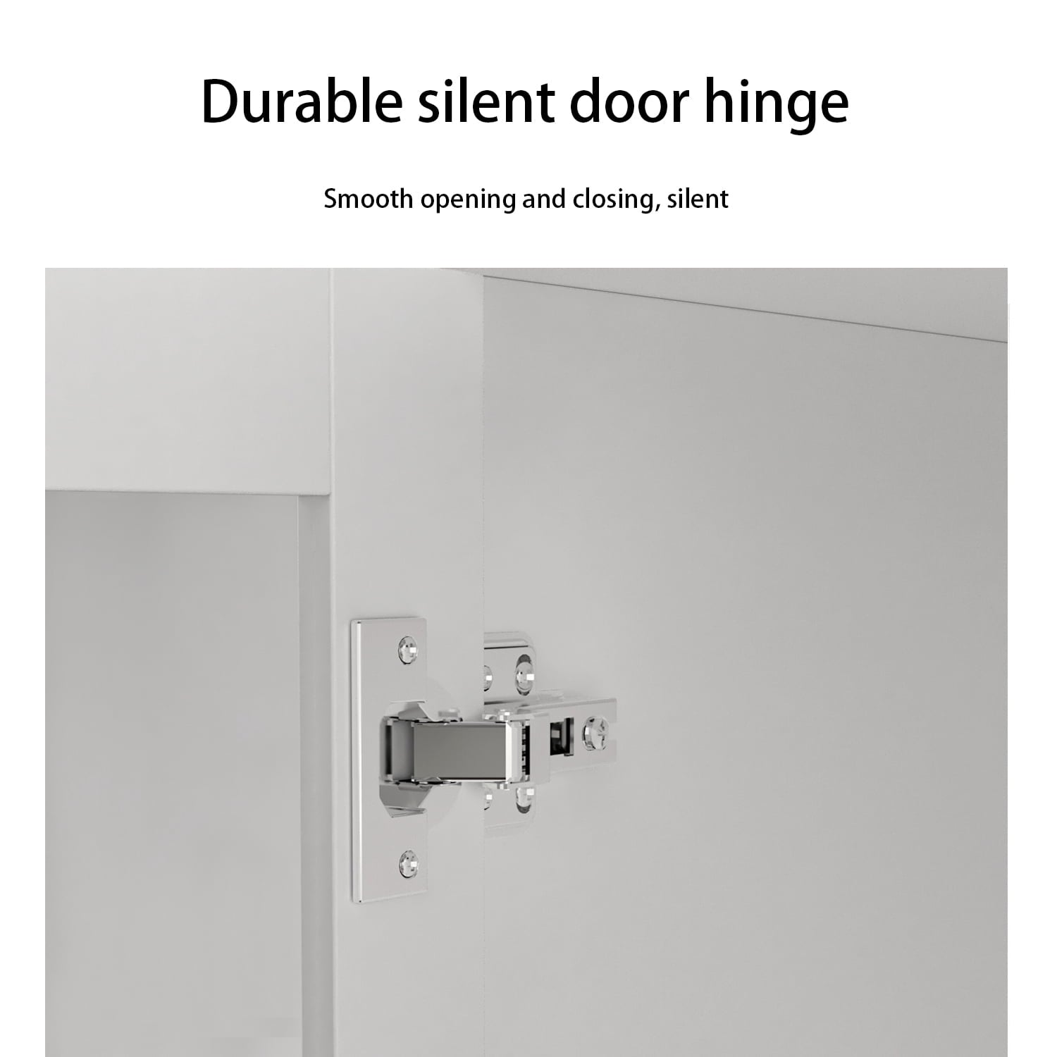 OxyLife 2 Door Wardrobe Armoire, White Closet Storage Organizer with Drawers and Shelves