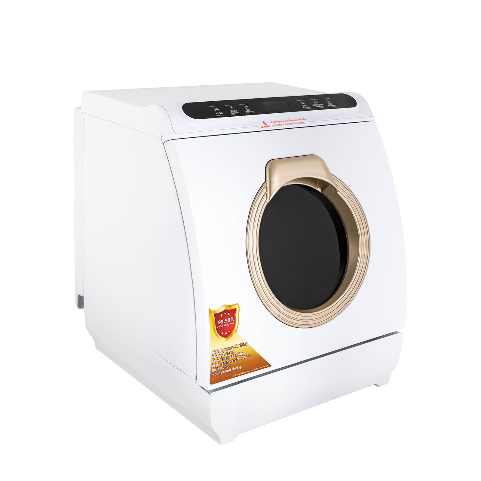 Portable Countertop Dishwasher Air Drying 5 Programs W/ 7L Water Tank 110V