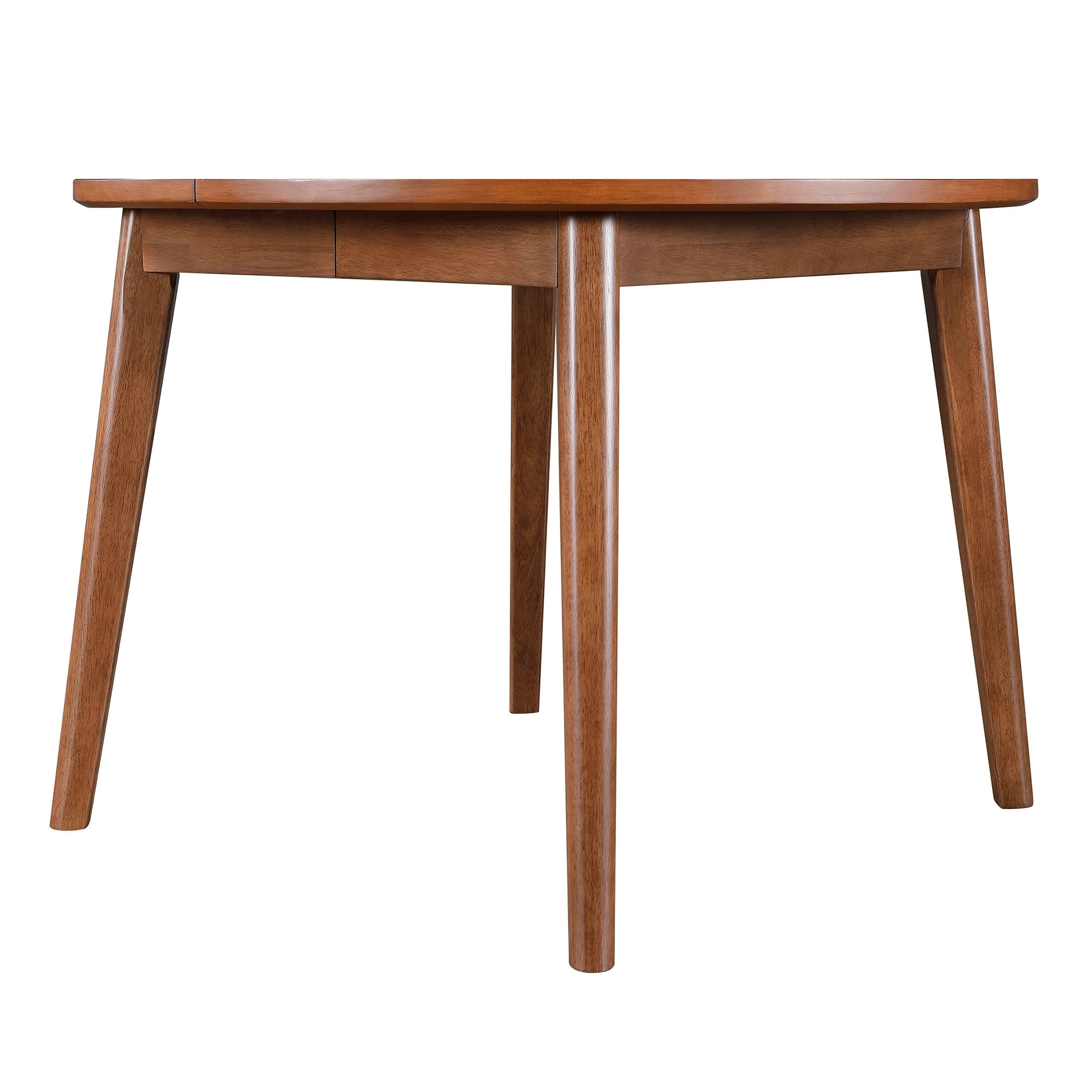 Better Homes & Gardens Greyson Mid-Century Extendable Dining Table, Solid Wood and Veneer, Acorn Finish