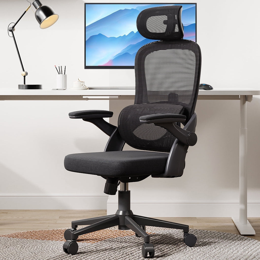 Sihoo Ergonomic Office Chair with Adjustable Lumbar Support, Mesh Backrest, 3D Armrests, 2D Headrest, Tall Seat, Recline