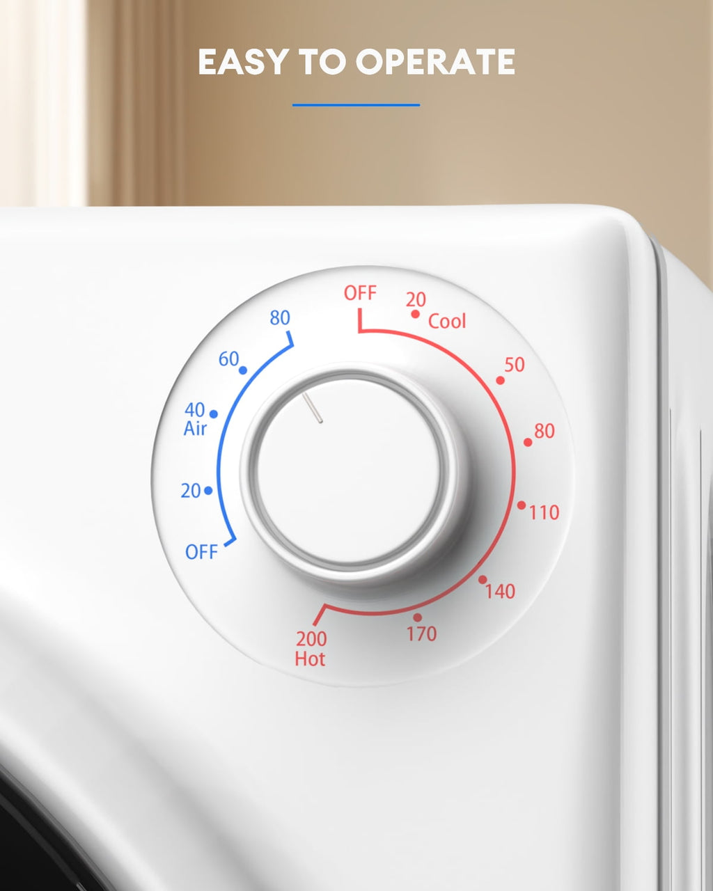 TABU 2.6 cu ft Portable Dryer for Clothes, 8.8 lbs Compact Dryer, Electric Dryer for Apartment,White