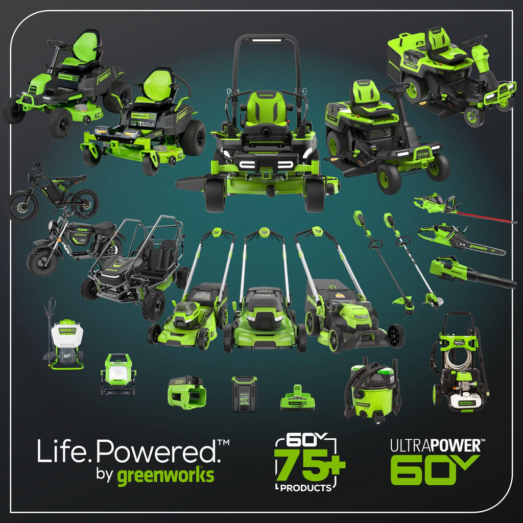 Greenworks 60V 21” Self-Propelled Lawn Mower with (2) 5.0 Ah Batteries & Rapid Charger 2546202