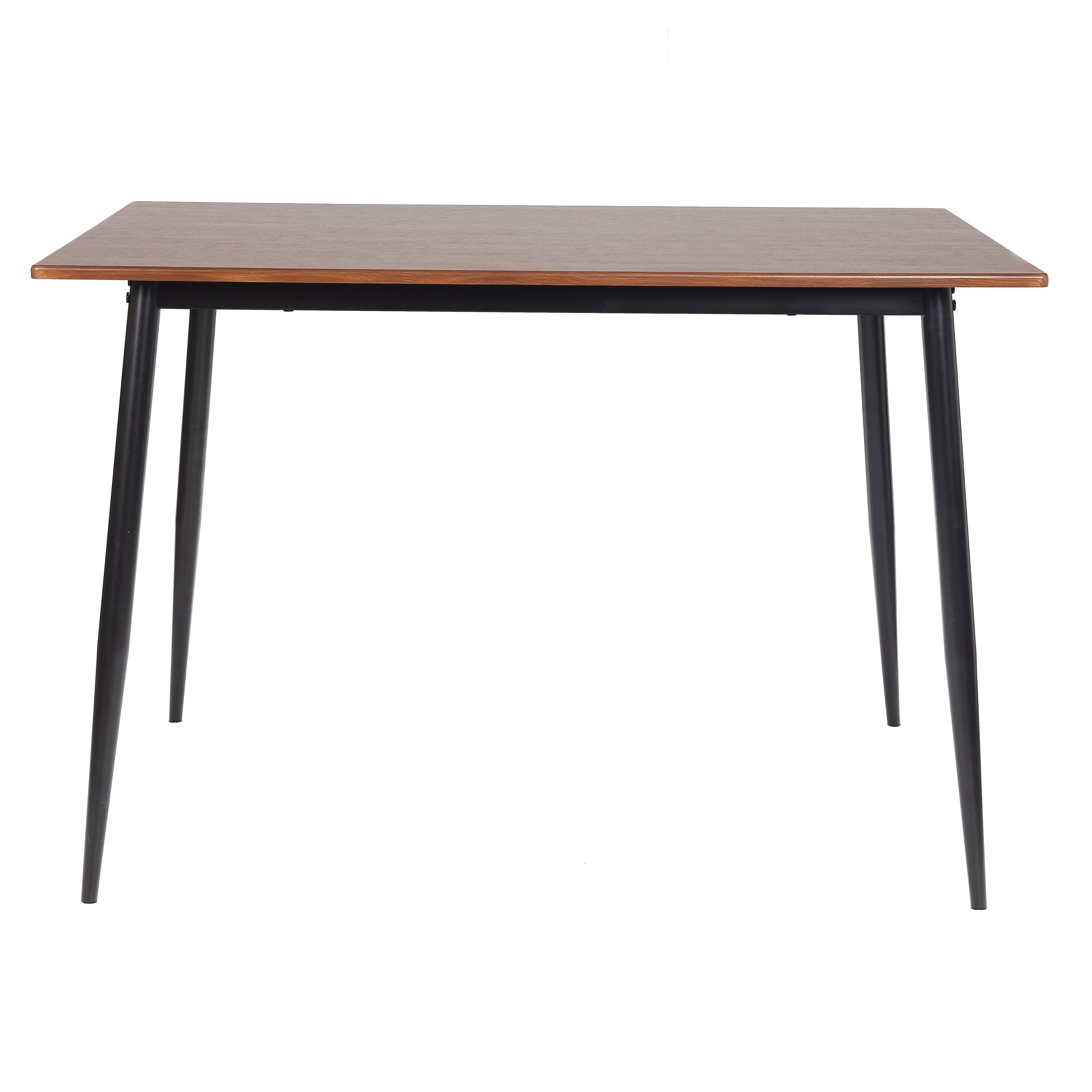 Mainstays 5-Piece Modern Wood & Metal Dining Room Set, Walnut Color for Indoor