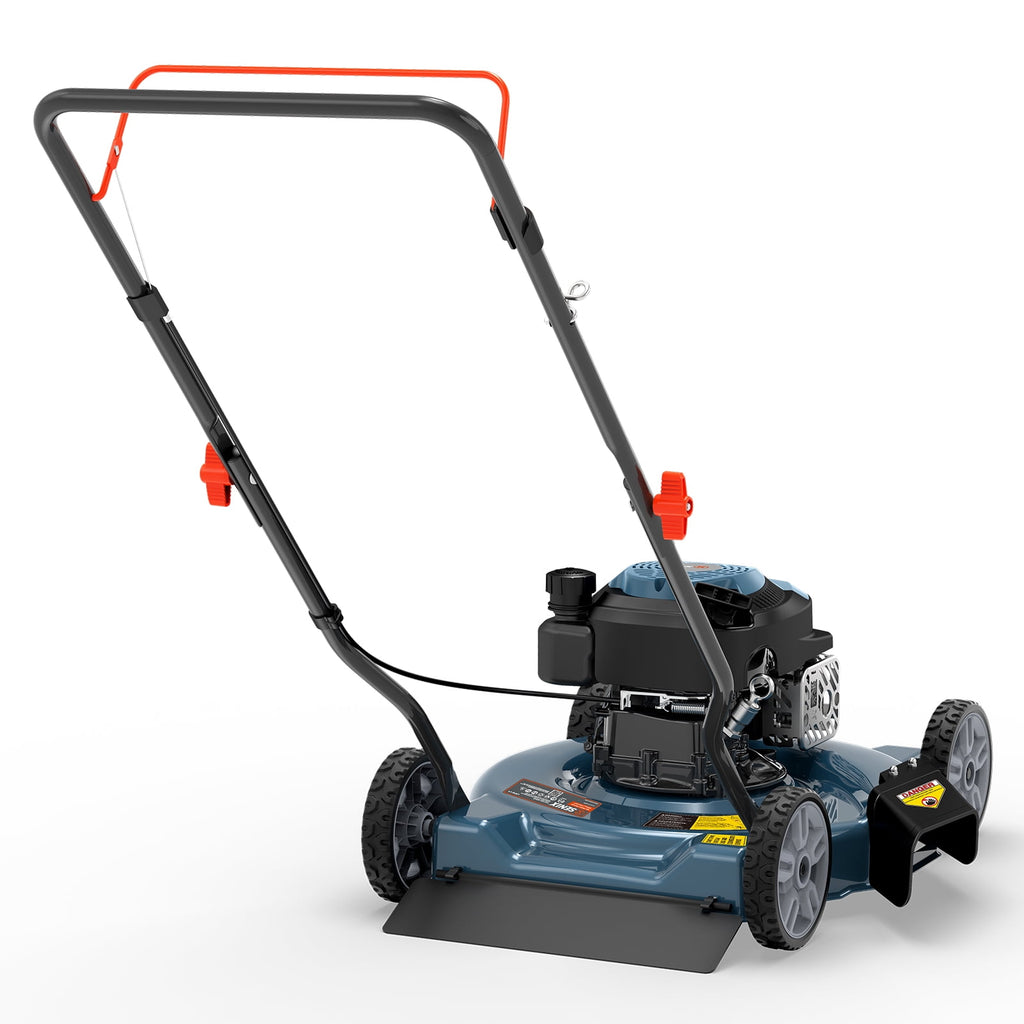 SENIX Gas Lawn mower, 20in Cutting Blade 21in Cutting Deck, 144cc 4-Cycle Engine, Steel Deck with Side Discharge, LSPG-L4