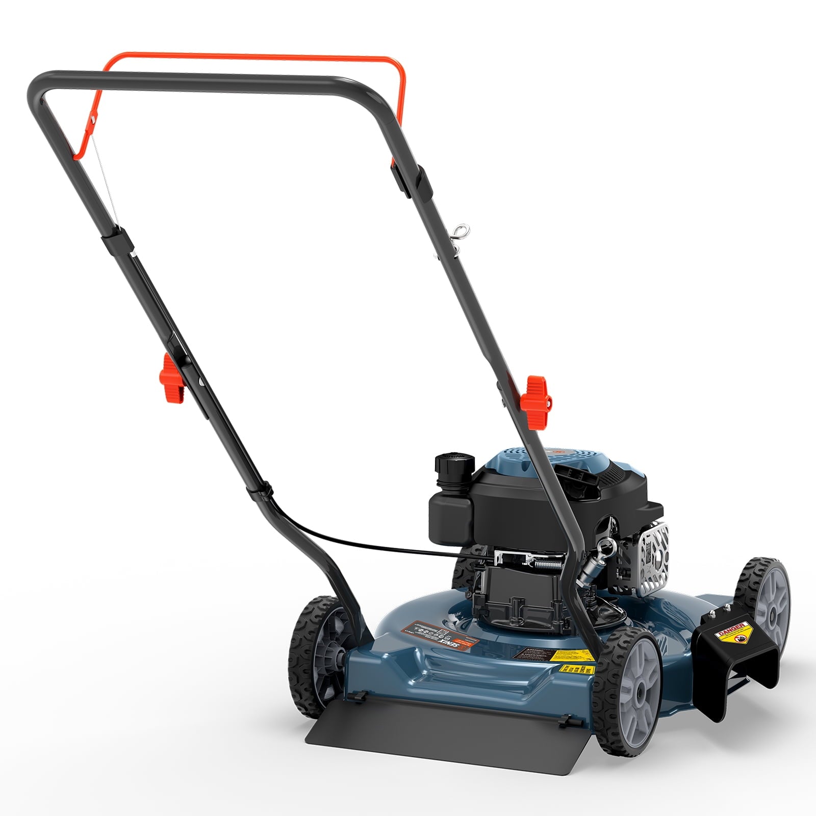 SENIX Gas Lawn mower, 20in Cutting Blade 21in Cutting Deck, 144cc 4-Cycle Engine, Steel Deck with Side Discharge, LSPG-L4