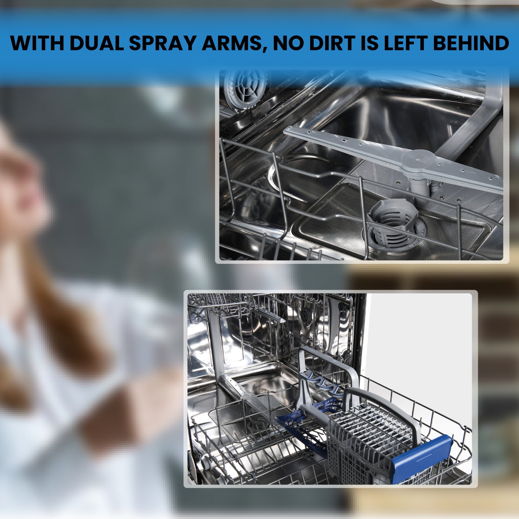 Equator Europe 24 Built in 14 place Dishwasher in White