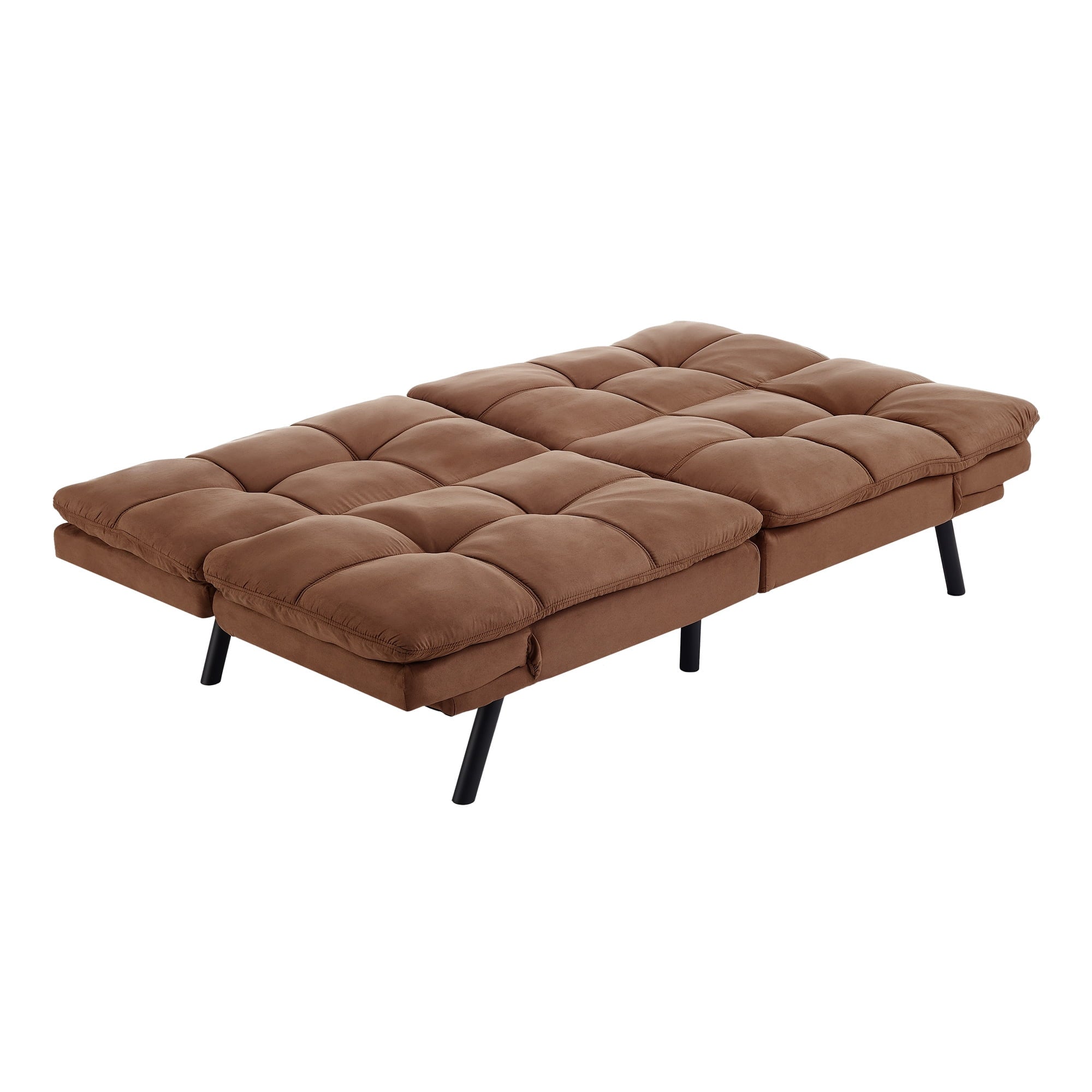 Mainstays 72 Memory Foam Futon Sofa Bed,Black