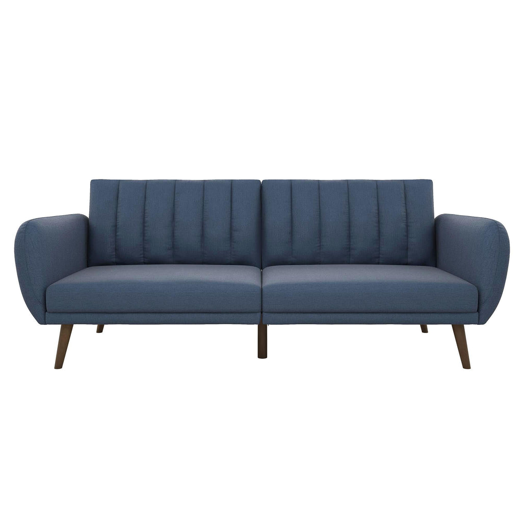 Novogratz Brittany Futon, Blue Linen