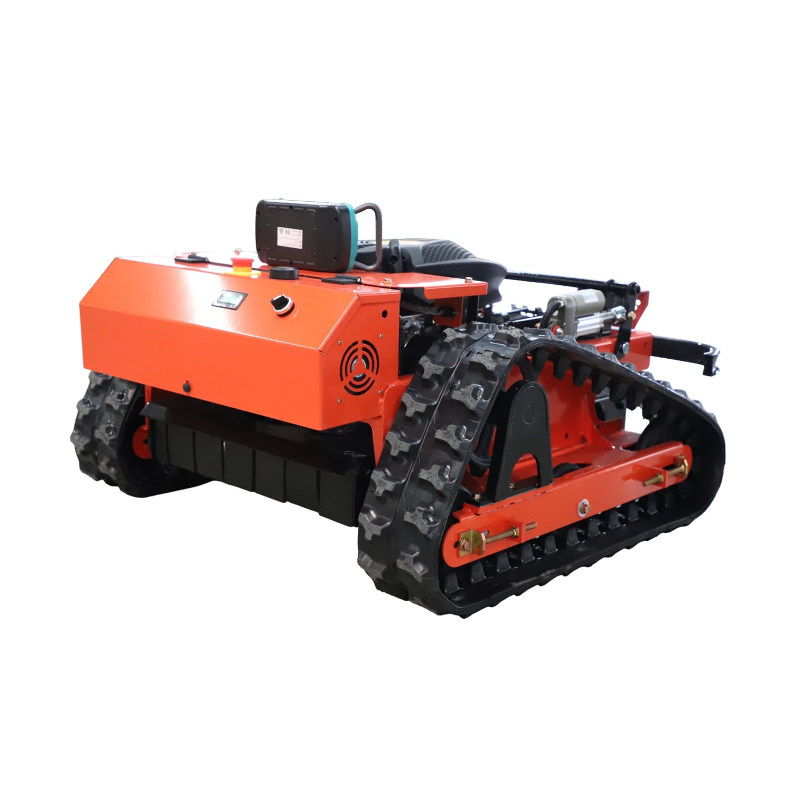 DeepKron RC Gasoline Engine Remote Control Gas Lawn Mower 225cc Tracked Slope Mower, All-Terrain Robotic Cutter, Up to 45° Climb