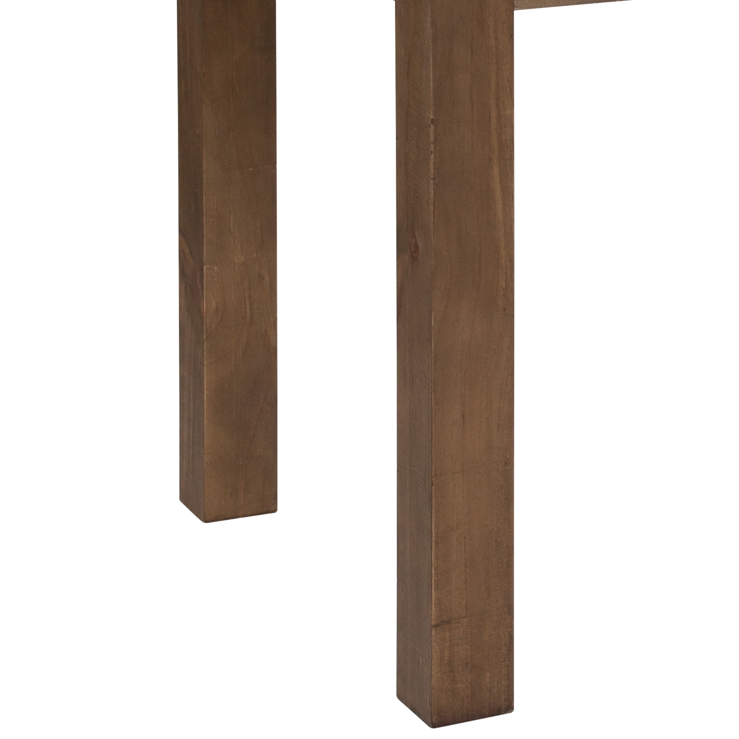 Jessamine 46 x 30 Rectangular Antique Rustic Solid Pine Farm Dining Table