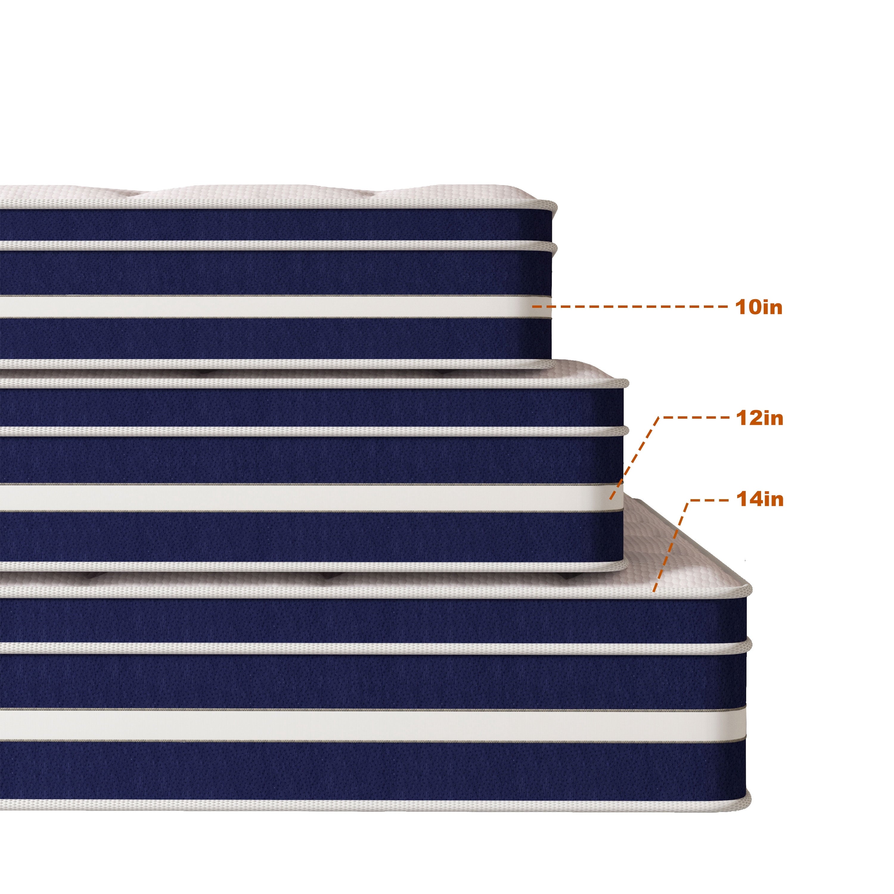 GUUKIN 12 inch Queen Mattress, Memory Foam & Spring Hybrid Medium Comfort Queen Size in a Box,Adult