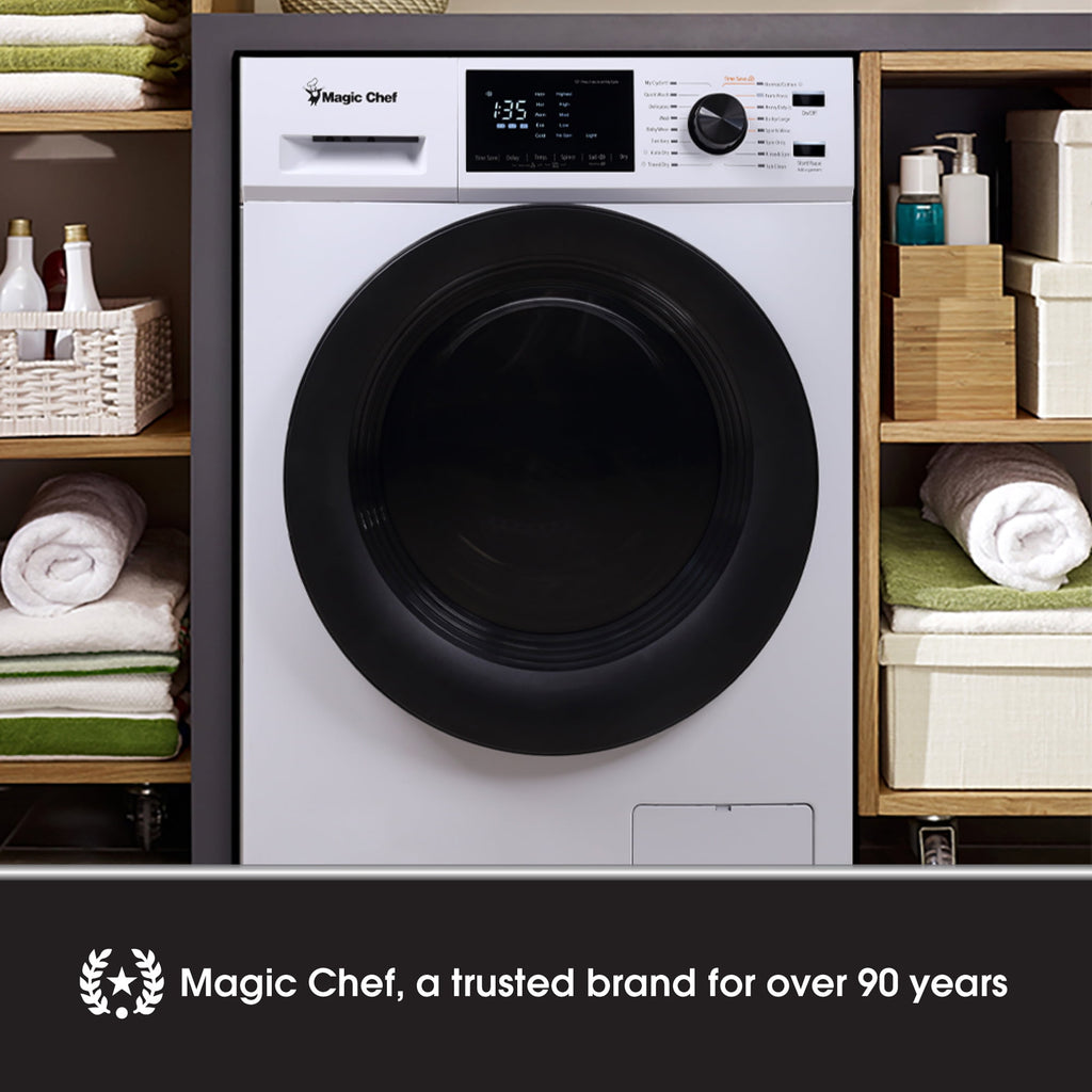 Magic Chef 2.7 cu ft Washer Dryer Combo, White