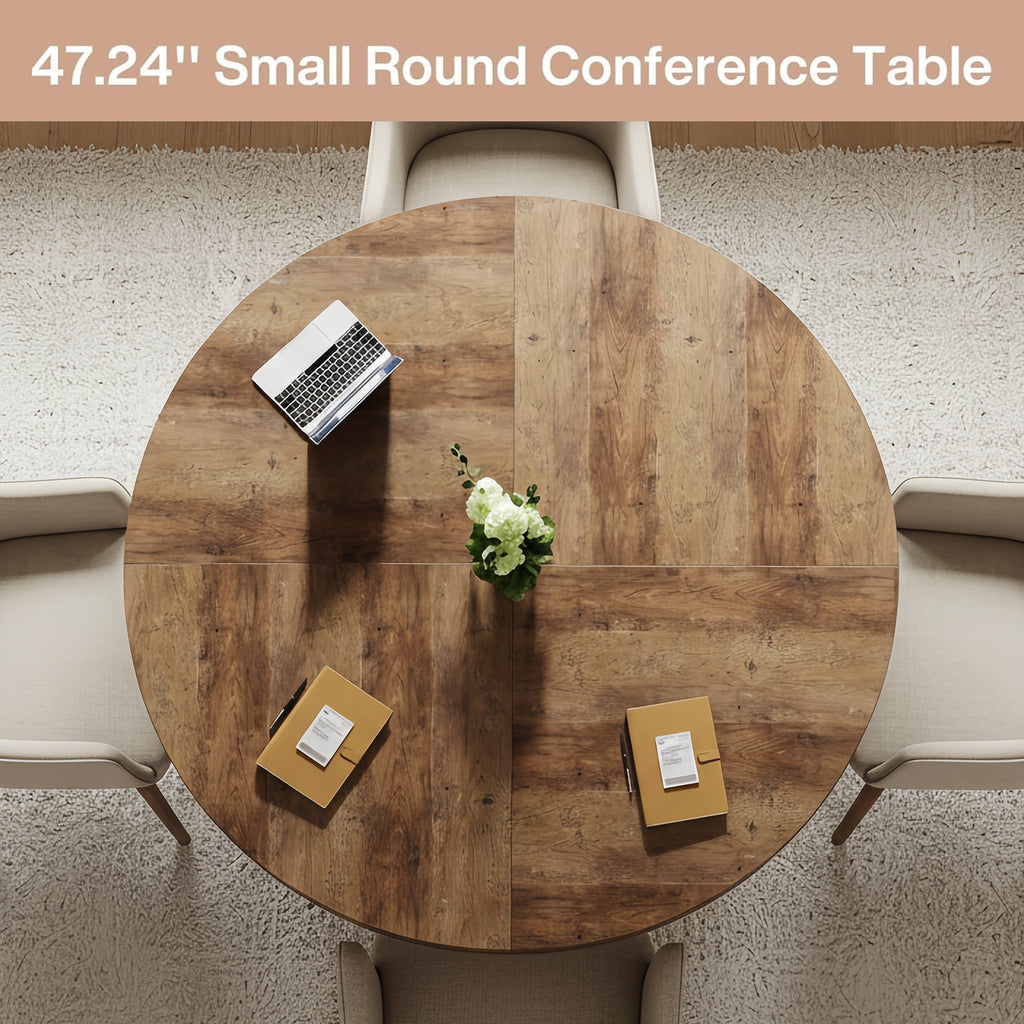 Modern Faux Marble Dining Table, 63 Rectangular 4-6 Seater Wood Table with Sturdy Base, Kitchen Living Room Dinner Table