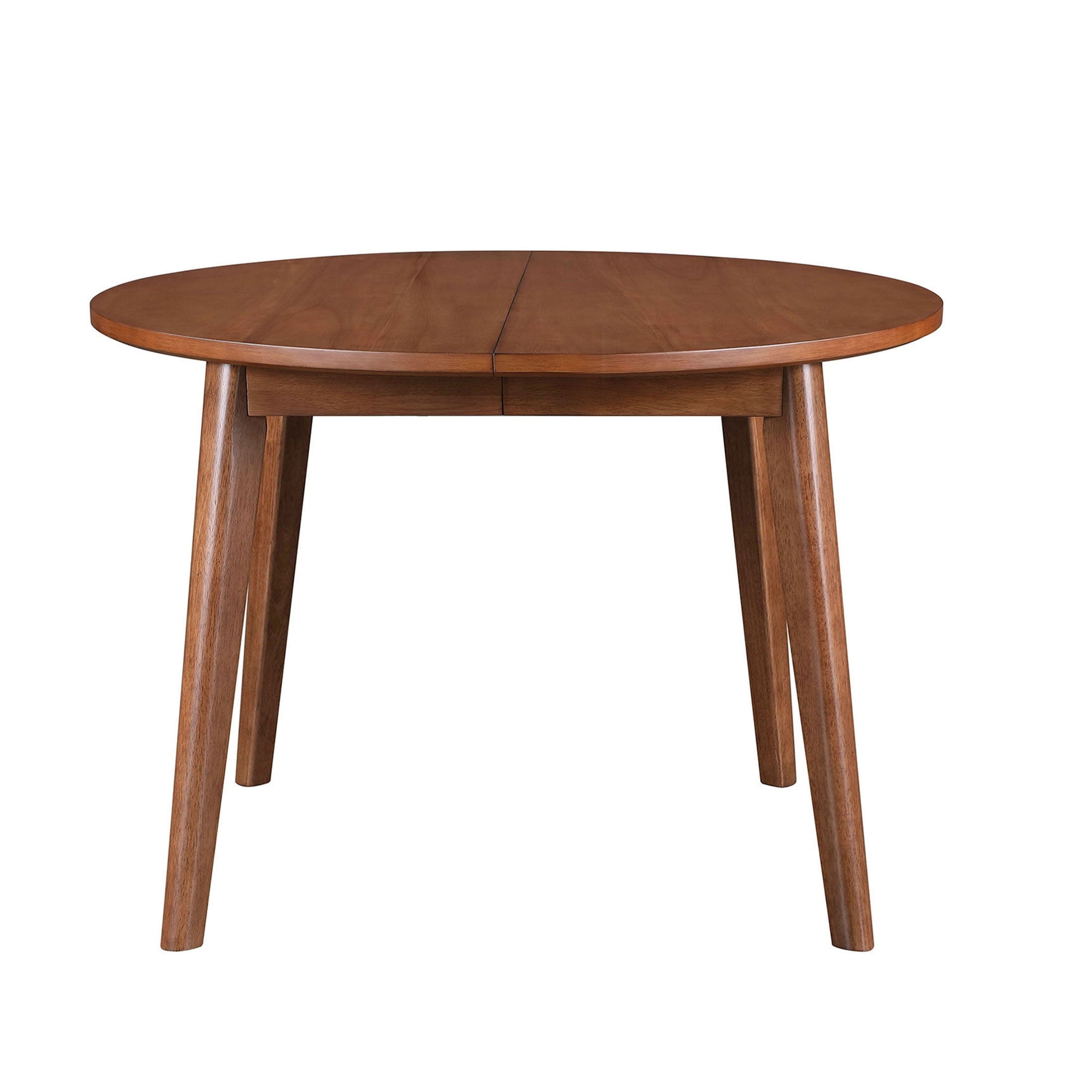 Better Homes & Gardens Greyson Mid-Century Extendable Dining Table, Solid Wood and Veneer, Acorn Finish