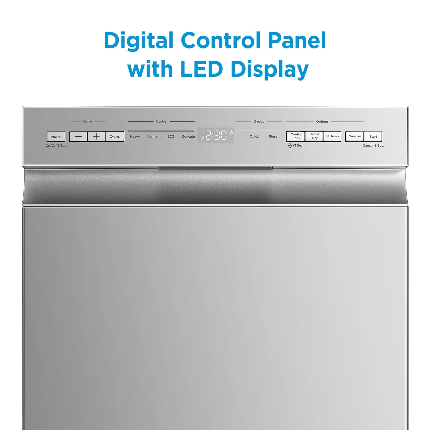 Midea Compact 18-Inch Built-In Dishwasher Stainless
