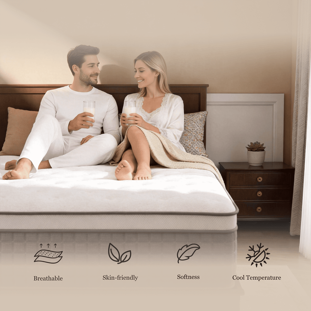 NightyNight 12 Queen Size Firm Hybrid Mattress in a Box with Cooling Gel Memory Foam, Motion Isolation & Temperature Regulation