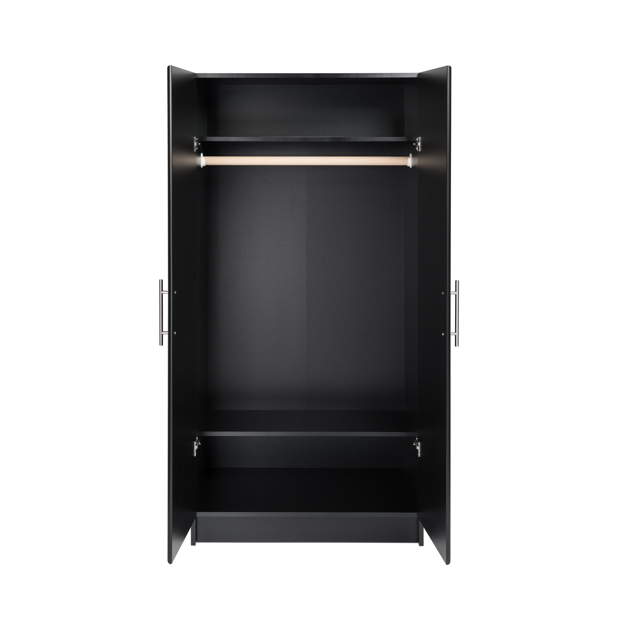 Prepac Armoir, Elite 32W x 35H x 20D White Wardrobe Closet & Cabinet - Functional Clothes Storage with Hanging Rail, Armoire Wardrobe - WEW-3264