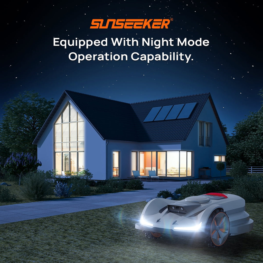 Sunseeker X7 Wireless Robot Lawn Mower 0.75 Acre 32000 sq ft, with Smart APP Control, Vision AI System & RTK, Path Planning, Adaptive Floating Cut Height up to 4 inches