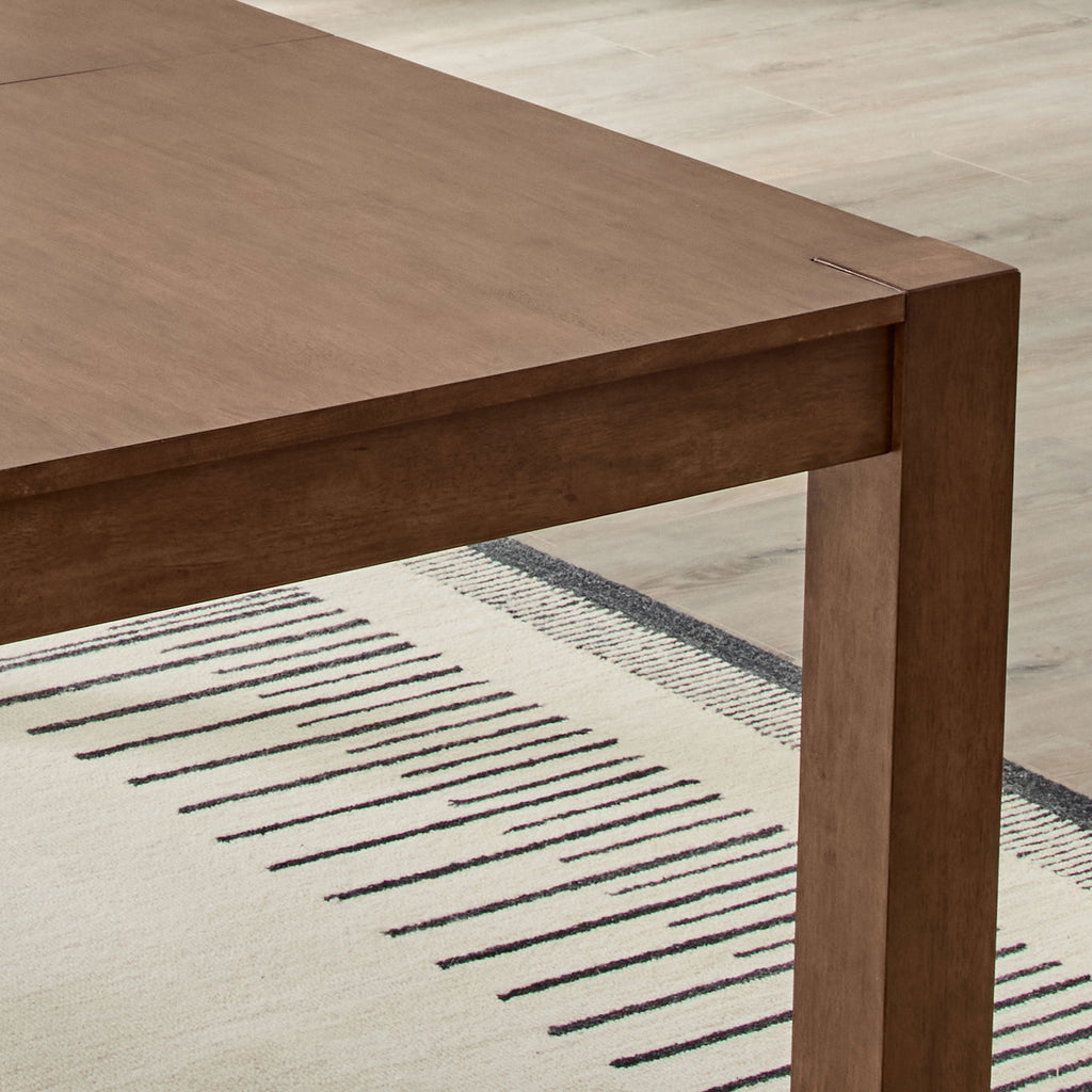 Better Homes & Gardens Bryant Solid Wood Extendable Dining Table, Walnut Finish