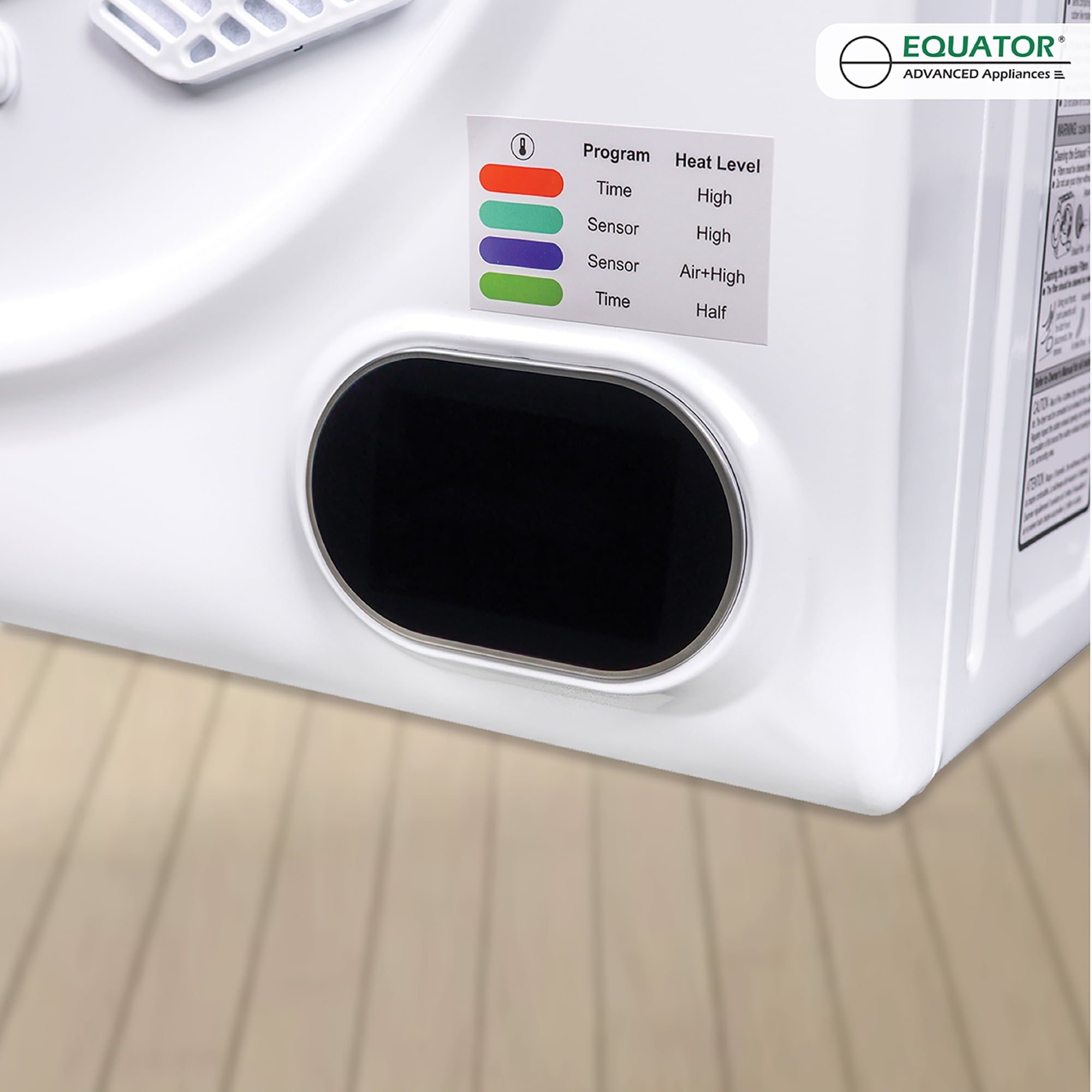 Pinnacle 21-852 S Compact Short Dryer with Digital Controls - 3.2 cu.ft., Silver