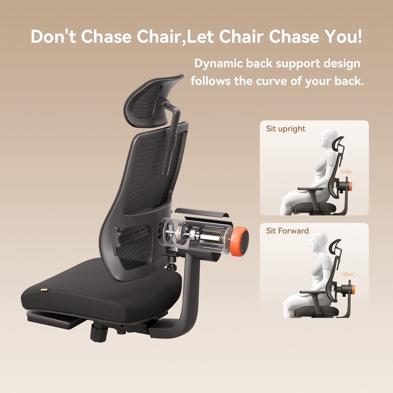 Newtral MagicH-BP Ergonomic Chair with Laptop Tray for Home Office & Gaming
