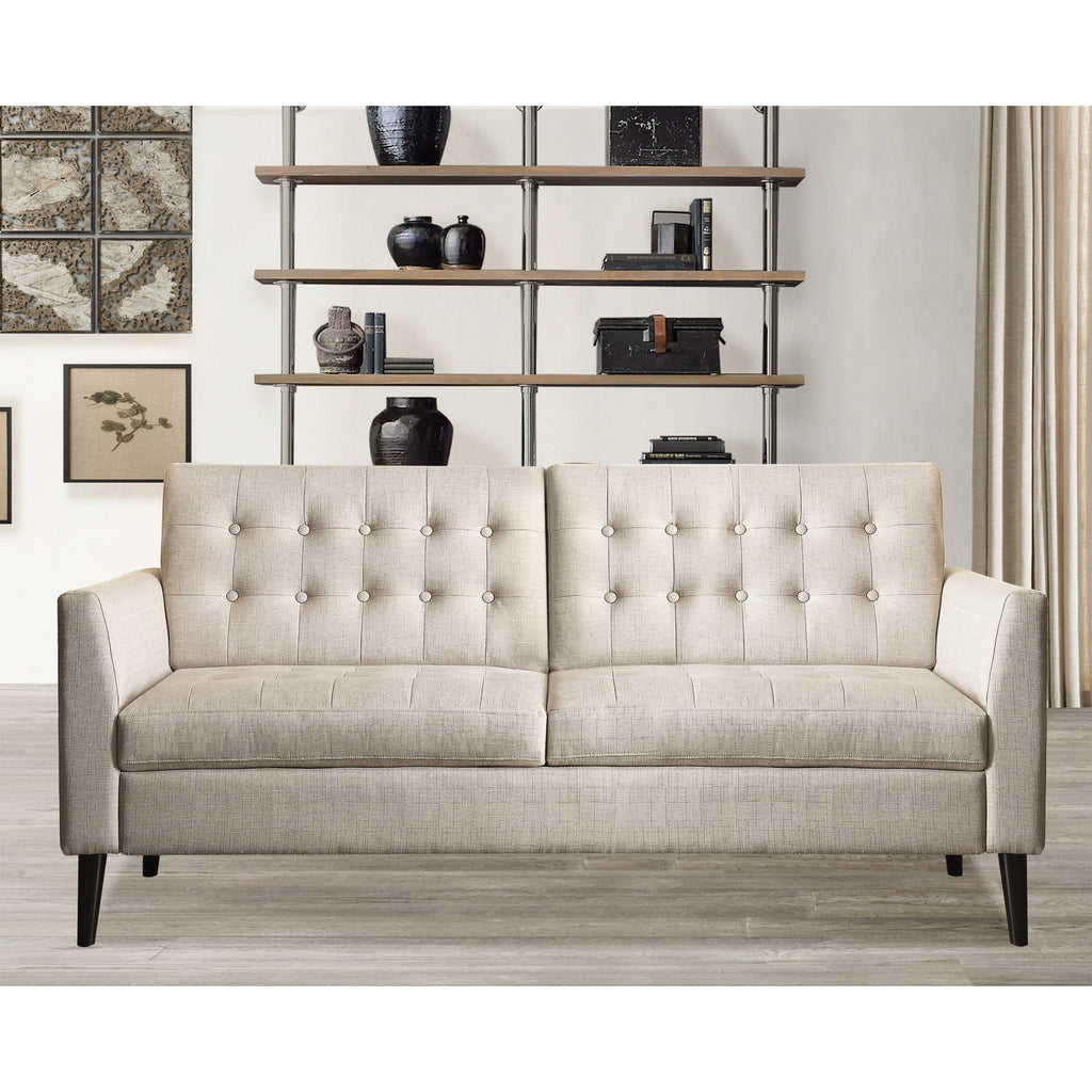 Gewnee 86.6 Modern Sofa Couch,Teddy Velvet 3 Seaters Comfy Couch with Deep Seat for Living Room,2 Pillows,Beige