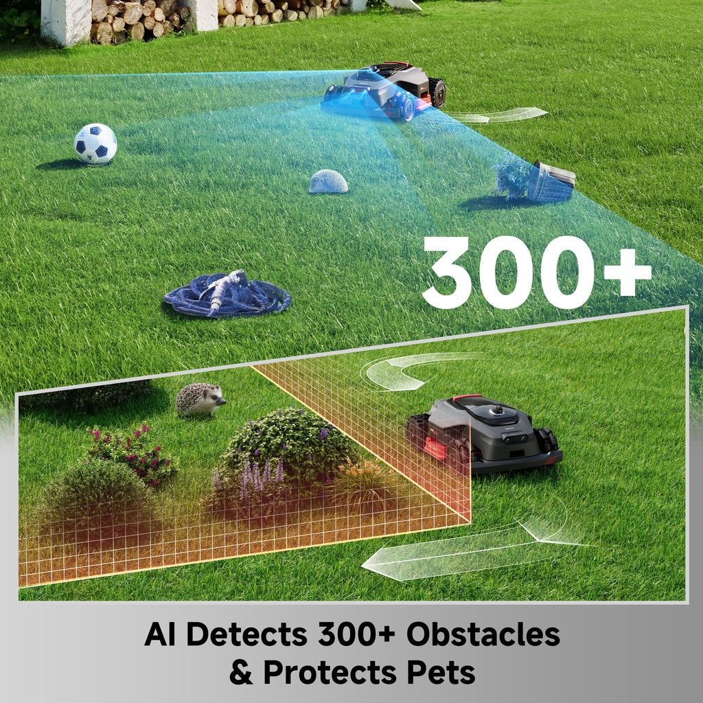 MOVA LiDAX Ultra 2000 Robotic Lawn Mower,Dual Mapping,0.5 Acres,Edge Cutting, Adjustable Cutting Height, Smart Obstacle Avoidance