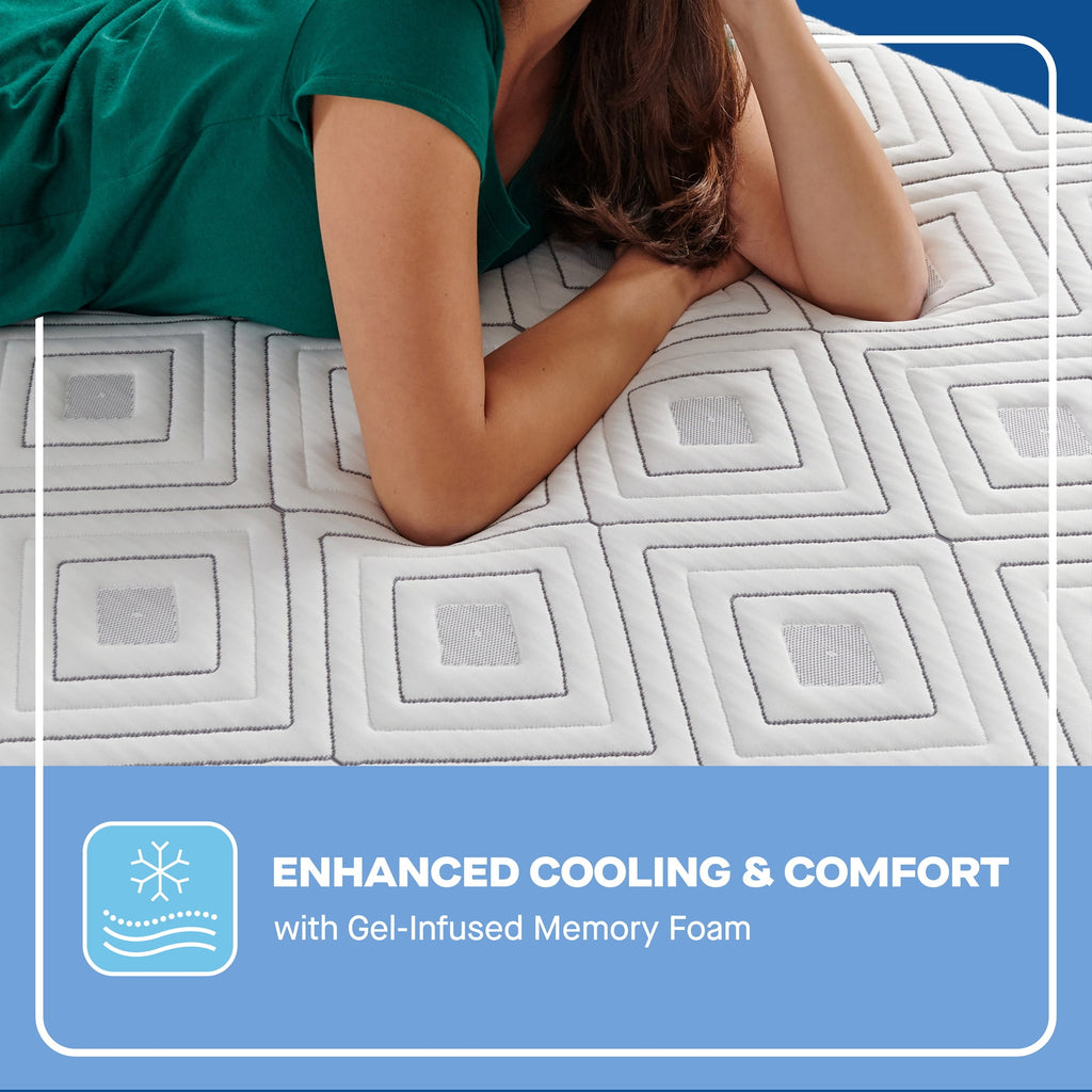 Sealy Essentials Cool-Touch 11” Hybrid Medium-Feel Queen Mattress-in-a-Box, Adult