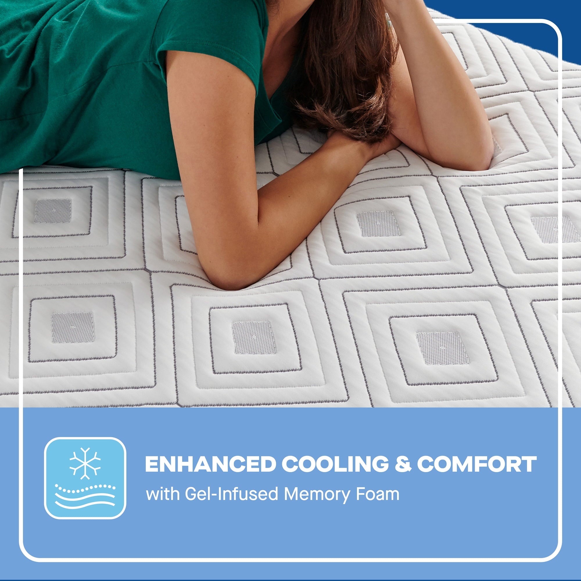 Sealy Essentials Cool-Touch 11” Hybrid Medium-Feel Queen Mattress-in-a-Box, Adult