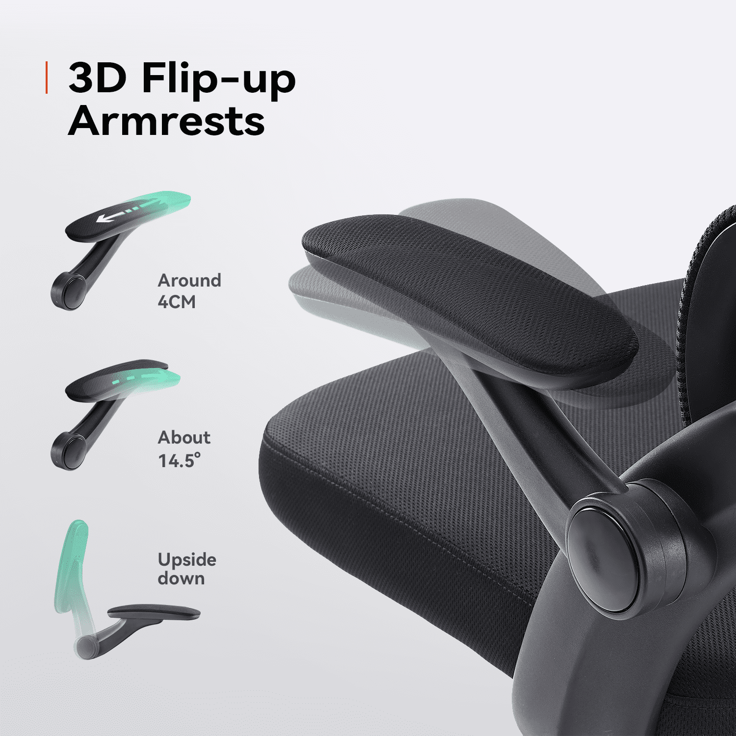 Sihoo Ergonomic Office Chair with Adjustable Lumbar Support, Mesh Backrest, 3D Armrests, 2D Headrest, Tall Seat, Recline
