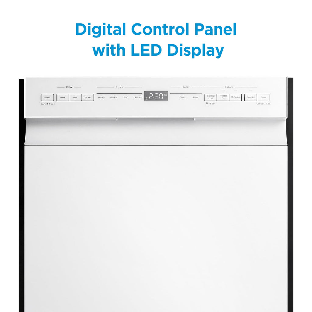 Midea Compact 18-Inch Built-In Dishwasher Stainless
