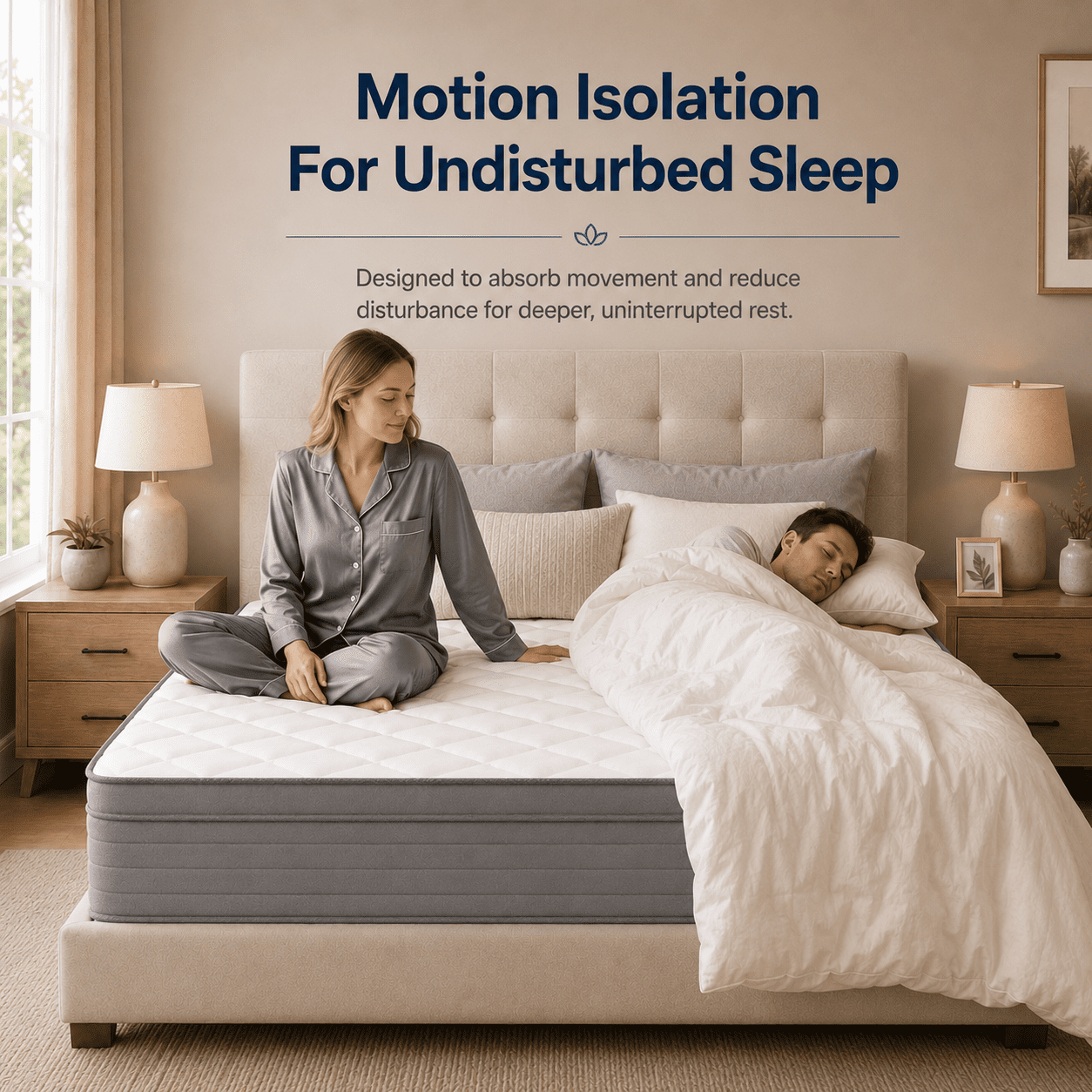 Arienivo Queen Size Mattress 12 Hybrid Mattress in a Box, Cooling Gel Memory Foam and Pocket Coils, Medium Support, Pressure Relief & Motion Isolation for Adult
