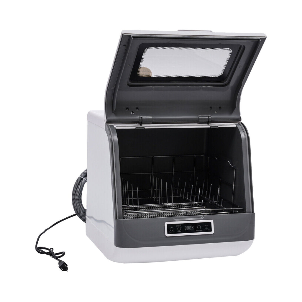 Countertop Dishwasher, Portable Countertop Dishwasher, Mini Dishwasher for Small Households, Apartments, Boats, and Campers/ RVS with Limited Space