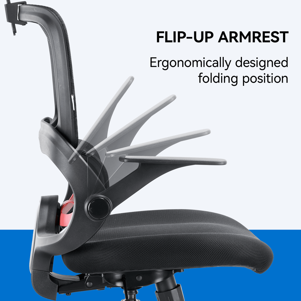 SIHOO B100 Se Office Chair, Executive Chair with Cotton Seat, Dual-Back Ergonomic Chair, 2D Adjustable Headrest & Flip Link Armrest, Comfort Mesh Chair for Home Office & Gaming, 265lbs, Gray