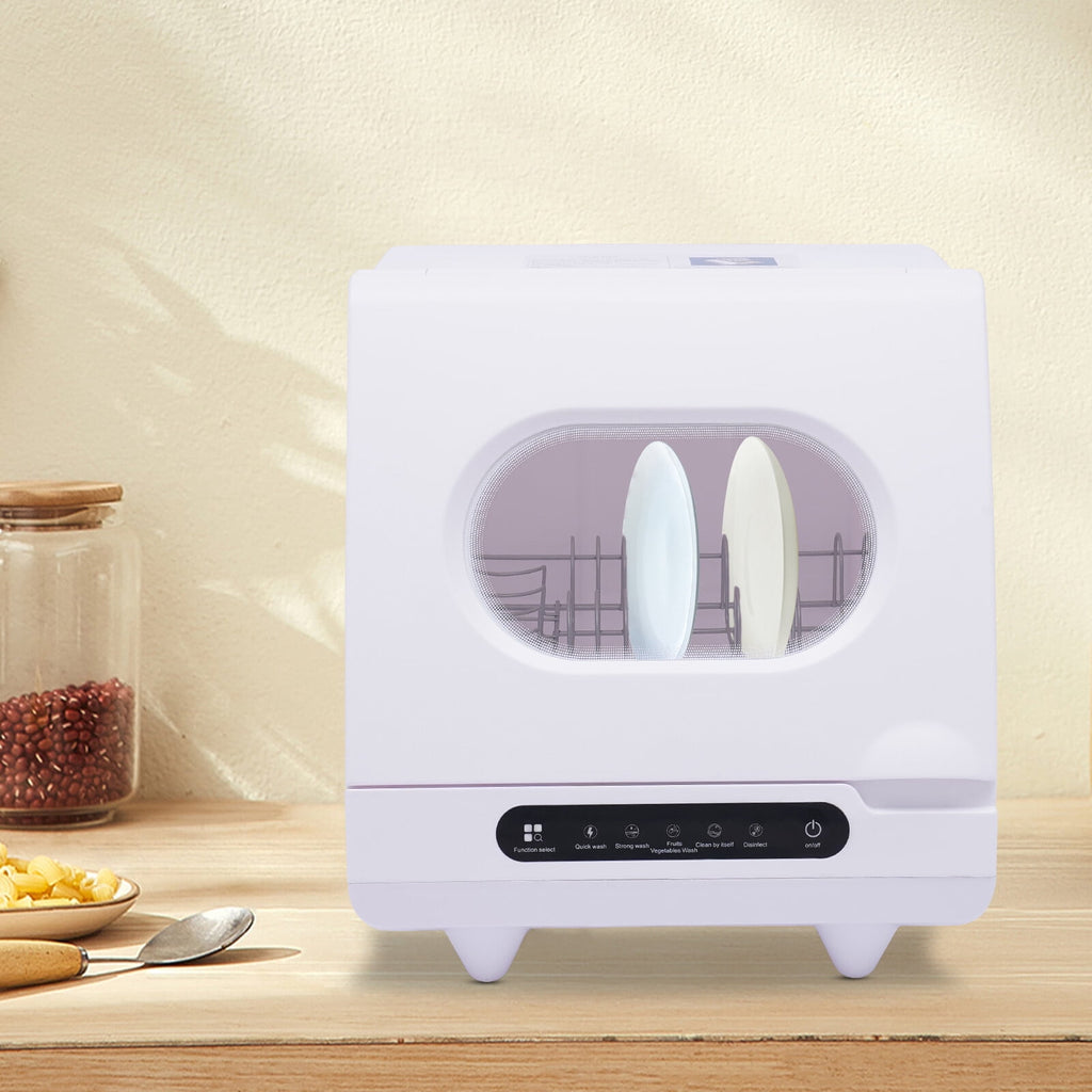 40*40*45cm 1200W Portable White Countertop Dishwasher Mini Countertop Dishwasher Homes Apartments