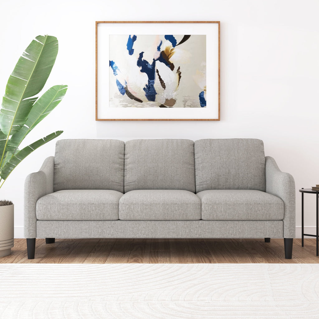 Mainstays Westley Swoop Arm 74 Sofa, Moss Green