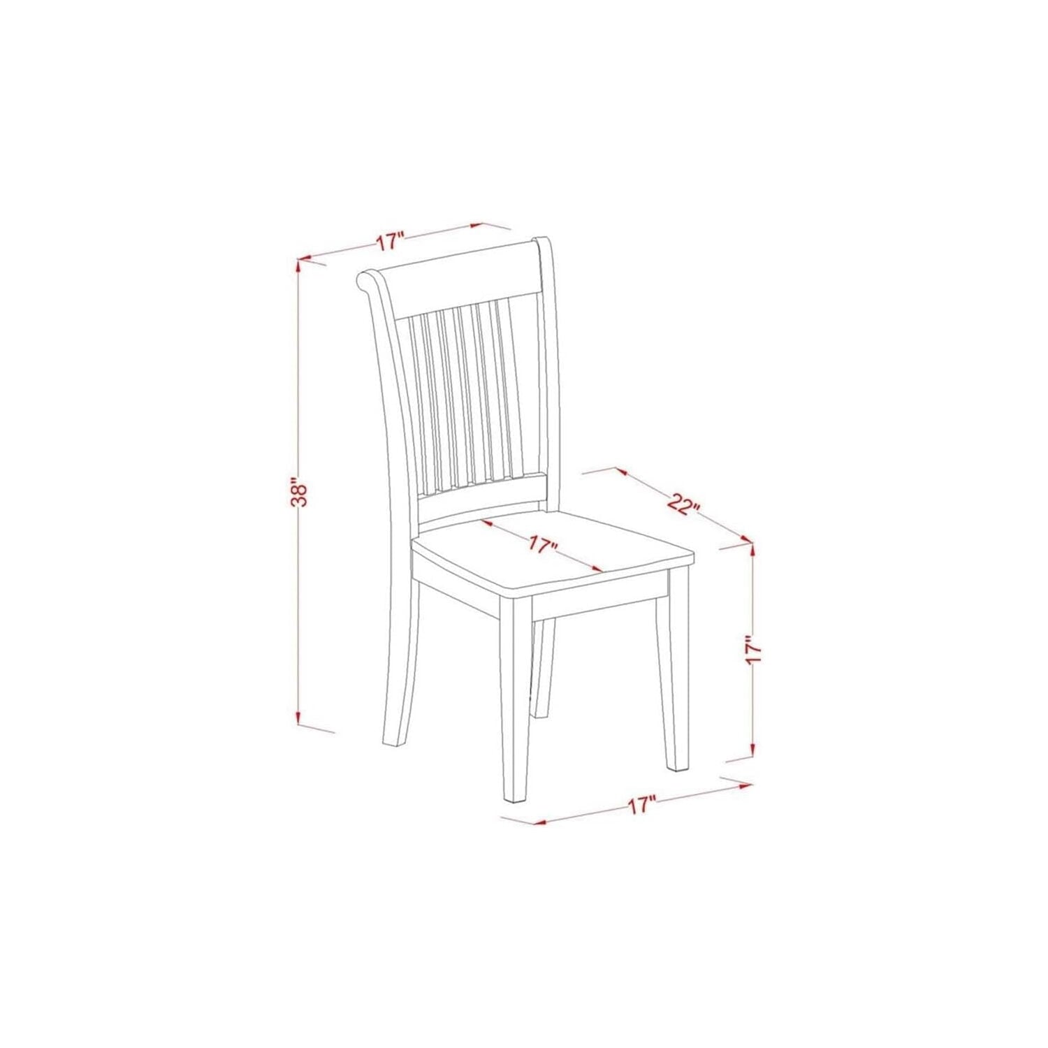 HomeStock 7 Pc Dining Set with A Kitchen Table and 6 Wood Seat Kitchen Chairs in Oak, Modern Dining Table Set for Dining Rooms