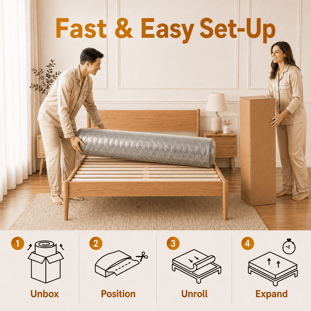 Trujae 12 inch Queen Mattress in a Box, Gel Memory Foam Hybrid Mattress with Pocket Coils, Medium Firm Comfort, Pressure Relief