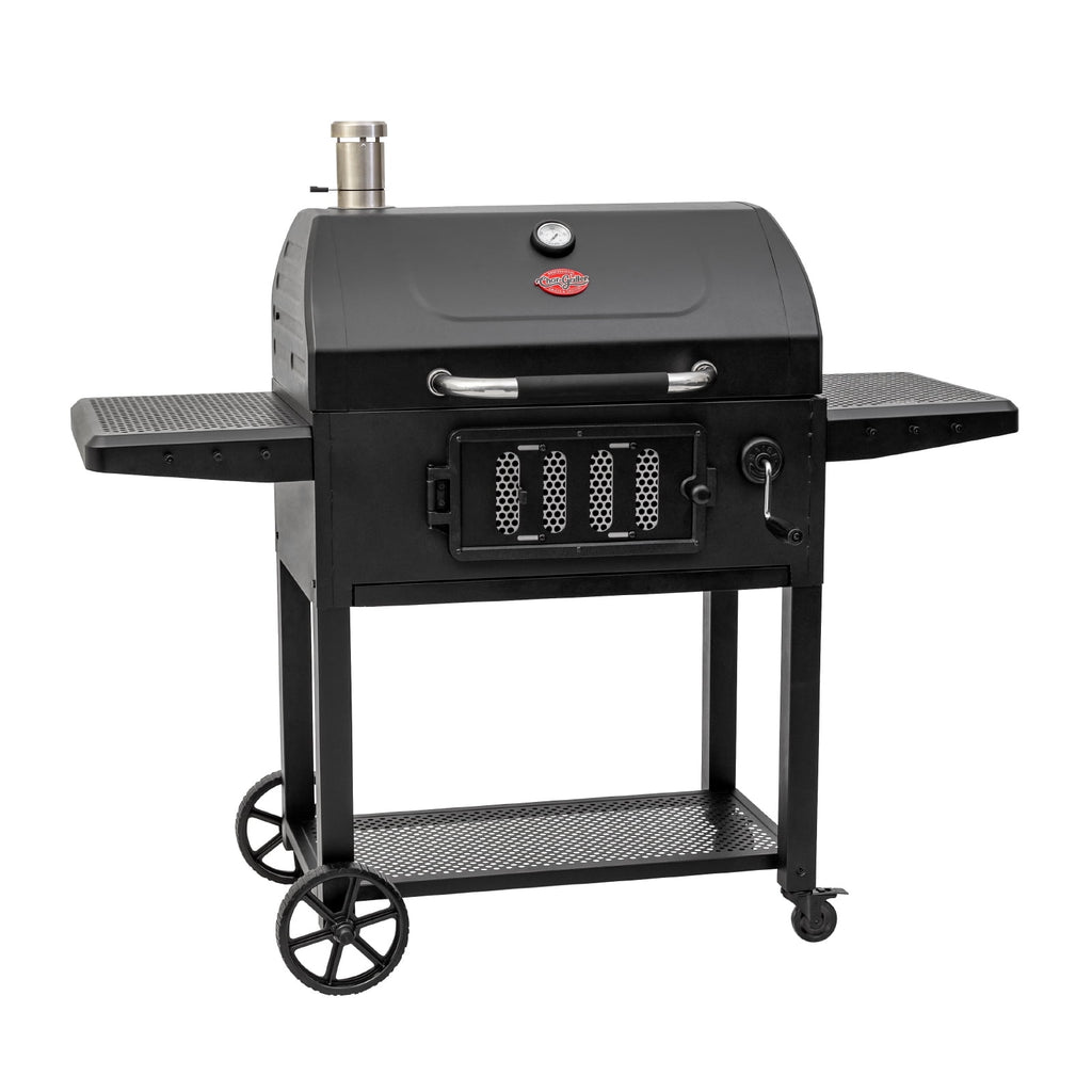 Classic Cart-Style BBQ Charcoal Grill, 810 Sq In of Grilling Space, Black, Heavy-Duty Steel