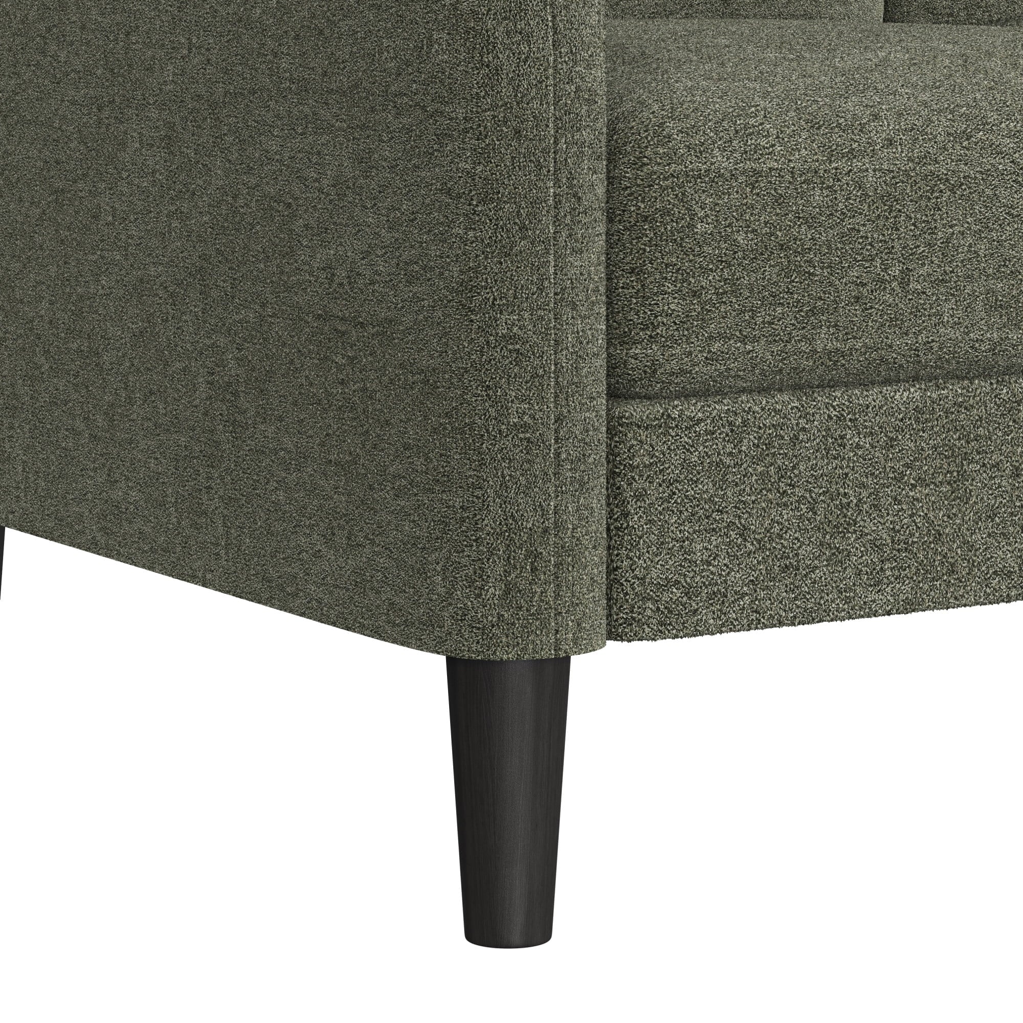 Mainstays Westley Swoop Arm 74 Sofa, Moss Green