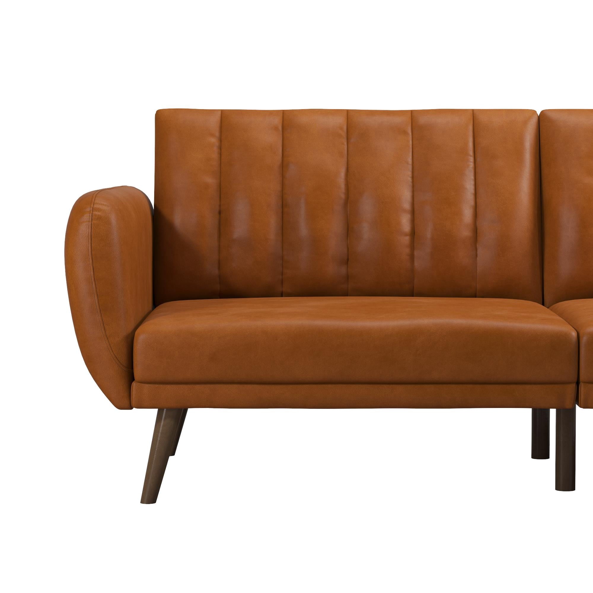 Novogratz Brittany Futon, Blue Linen