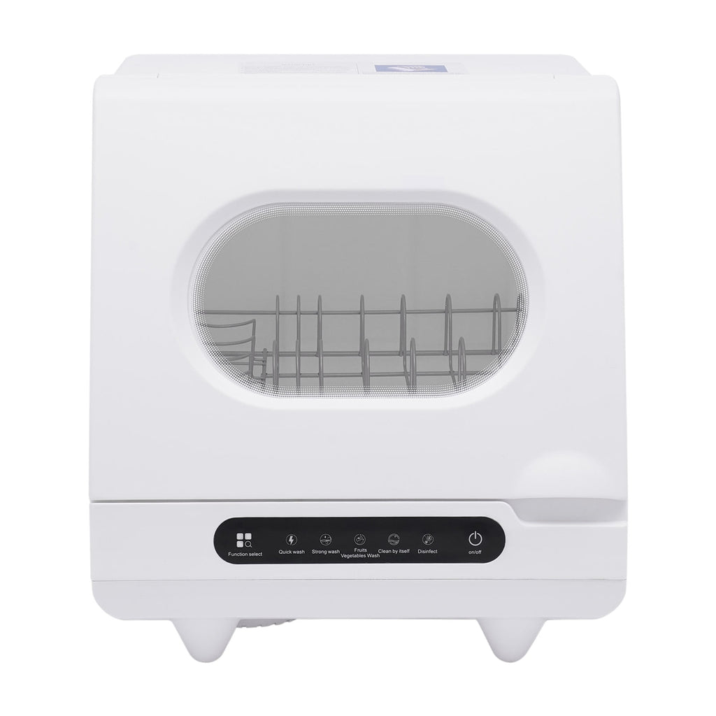 ToppiJoy Portable Countertop Dishwasher with 5 Washing Functions, Quick Wash, Sterilization & Energy-Saving Design – Ideal for Small Kitchens, Apartments, and Family Homes