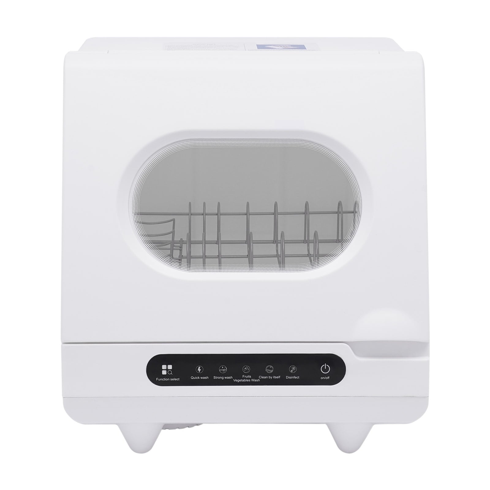 ToppiJoy Portable Countertop Dishwasher with 5 Washing Functions, Quick Wash, Sterilization & Energy-Saving Design – Ideal for Small Kitchens, Apartments, and Family Homes