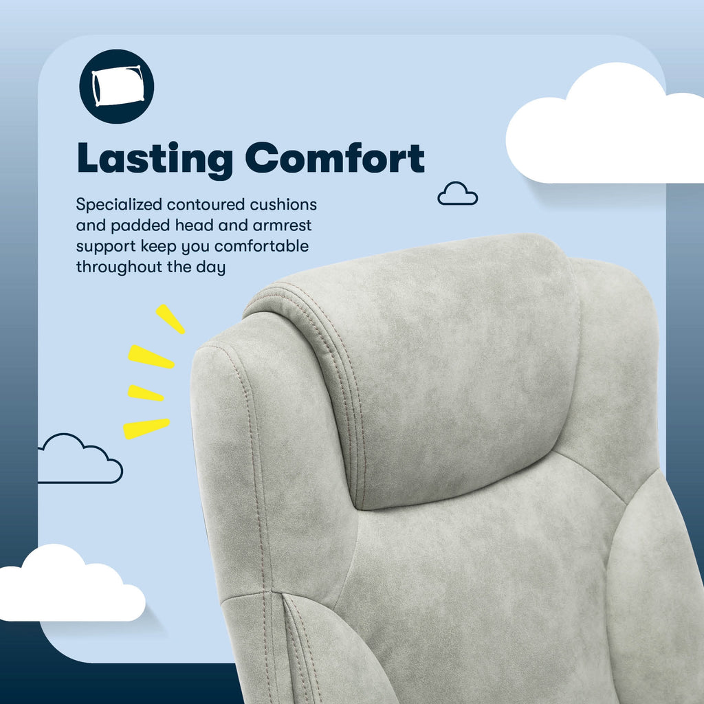 Serta Comfort Eco Office Ergonomic Computer Chair Lumber Support Black