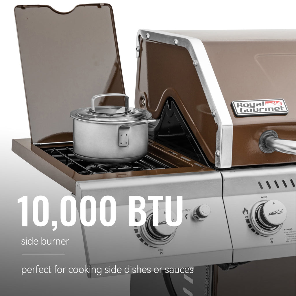 Royal Gourmet 6-Burner GA6402C BBQ Gas Grill with Sear Burner and Side Burner, 74,000 BTU